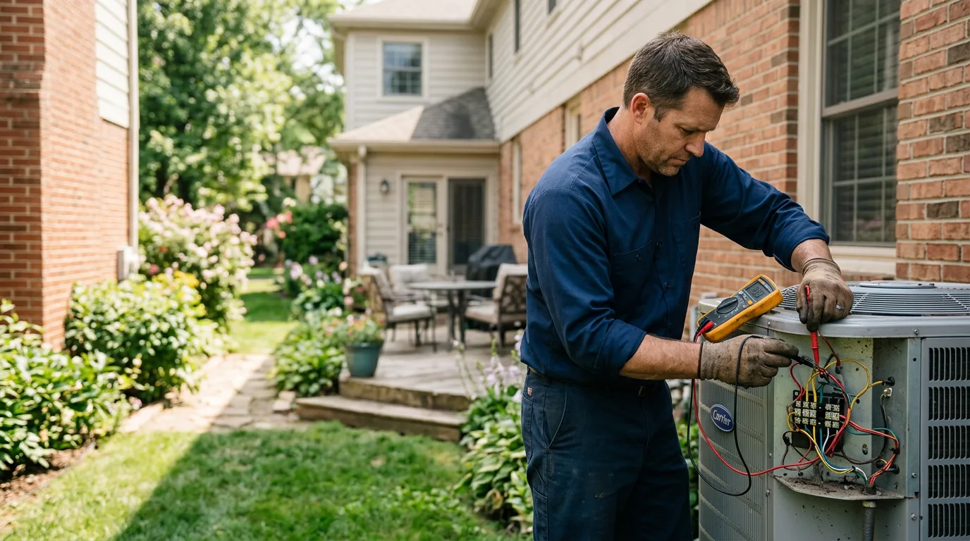 HVAC technician working near Springfield, OR